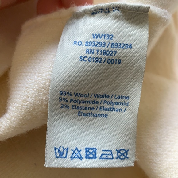 Boden Sweater Jeweled Pearl Collar Rose And Cream Sz 6 - Picture 9 of 12